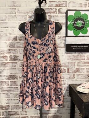 torrid Pink Floral Tiered Tank Tunic
